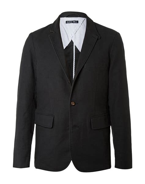 Alex Mill Cotton Blazer In Black For Men Lyst