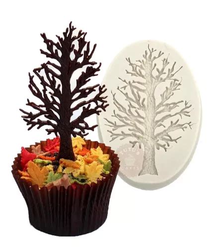 Molde Silicona Arbol Fondant Porcelana Repostería