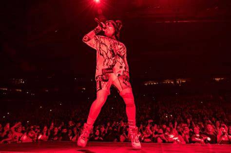 Billie Eilish Performing At The Climate Pledge Arena In Seattle