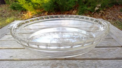 Vintage Pyrex Pie Plate Clear Glass Fluted Deep Dish Pie Plate Etsy