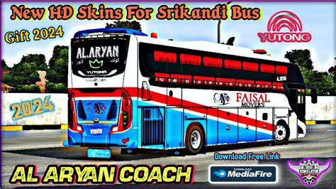 AL ARYAN FAISAL MOVERS Yutong Nova HD Livery Bus Simulator Indonesia