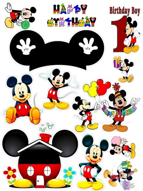 Pin Oleh Petq Petrova Di Ulang Tahun Mickey Mouse Tema Ulang