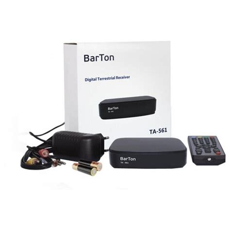 Купить Приемник телевизионный BarTon TA-561, эфирный DVB-T2 - цена ...