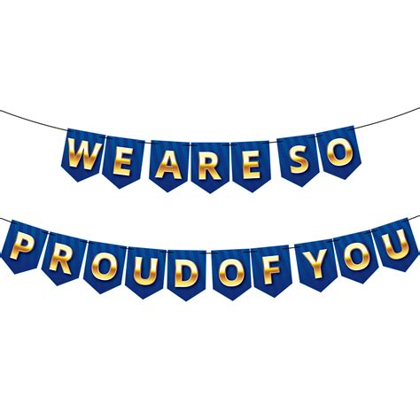 Buy Big We Are So Proud Of You Banner No DIY Large 10 Feet Blue