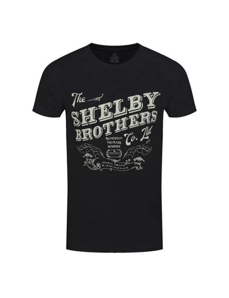 Peaky Blinders Unisex Adult The Shelby Brothers T Shirt Crossroads