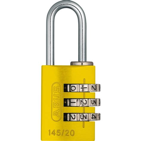 Cadenas à code personnalisable corps aluminium anodisé 145 ABUS