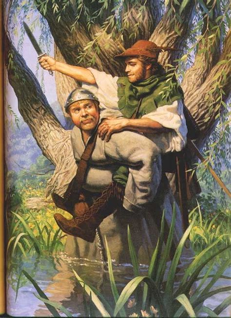 Friar Tuck Robin Hood Illustration Fairytale Art