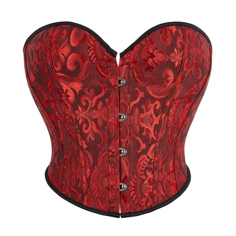 Trdsipl Corset Lingerie For Women Floral Pleated Trim Corset Lingerie Cute Satin Lace Waist