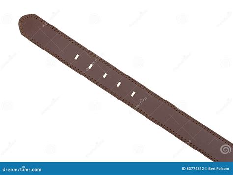 Brown Leather Belt Holes Stock Photo Image Of Belt Accessory 83774312