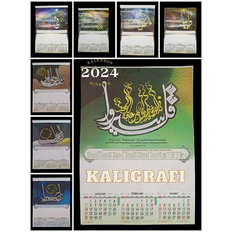 Jual Kalender Dinding Triwulan Motif Kaligrafi Shopee Indonesia