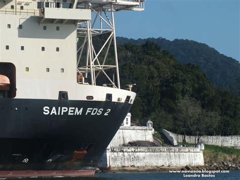 Navios De Santos Cia Plsv Saipem Fds Deixando Santos