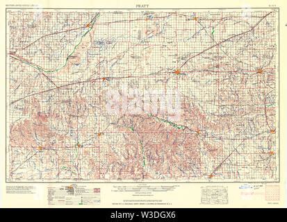 Pratt Kansas Map 1959 1 250000 United States Of America By Timeless