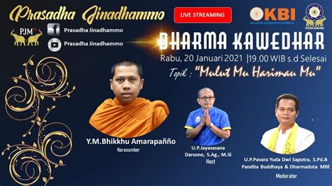 LIVE Streaming Dharma Kawedhar Mulut Mu Harimau Mu Bersama Y M