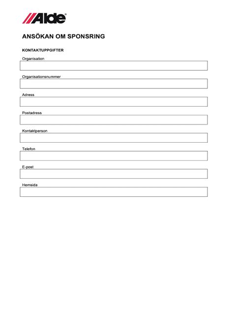 Fillable Online Alde Ladda Ner Anskan I Pdf Format Alde Fax Email