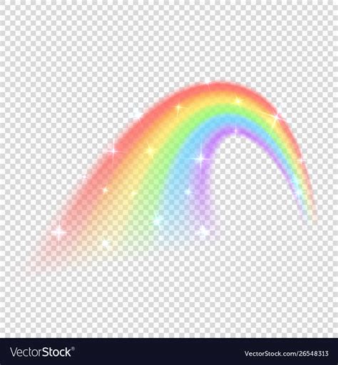 shine rainbow isolated  transparent royalty  vector