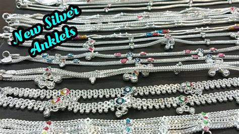 Silver Anklets Collection Velli Kolusu Payal Design Youtube