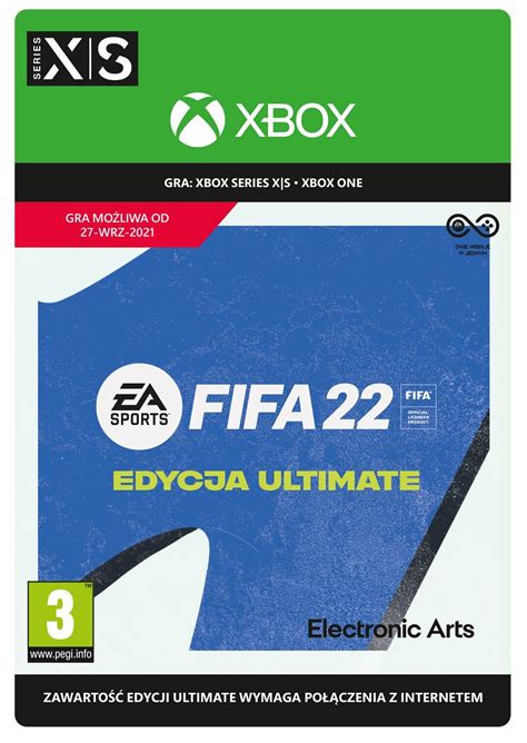 Kod Aktywacyjny Fifa Edycja Ultimate Gra Xbox Series X S One