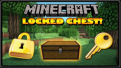 How To Lock Chests In Minecraft Security Chest With Key Easy