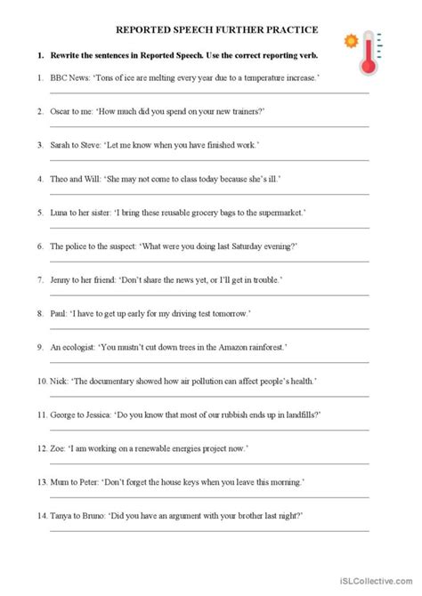 Rephrasing Reported Speech English Esl Worksheets Pdf Doc Hot Sex Picture