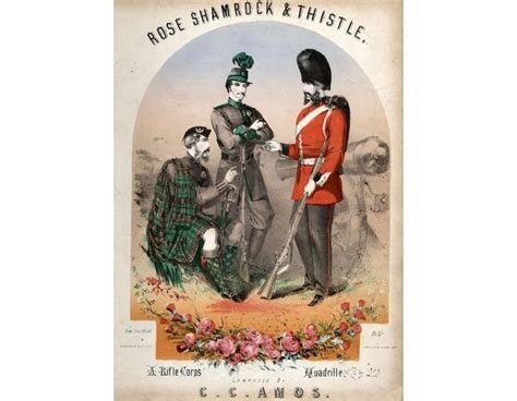 Rose Shamrock And Thistle A Rifle Corps Quadrille For Piano Solo