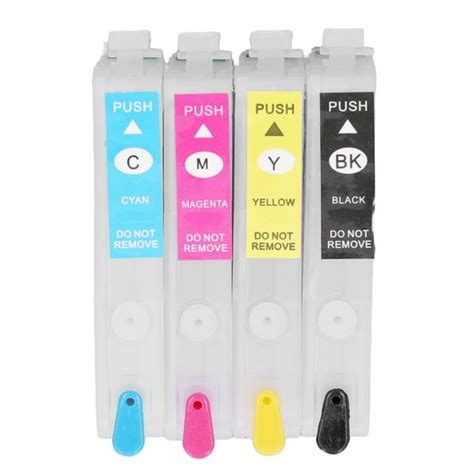 Ink Cartridges Compatible Refill Replacement 4 Colors With Permanent ...