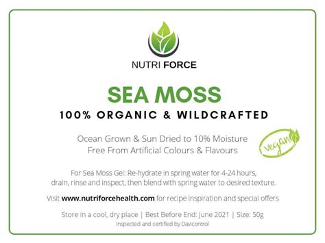 Sea Moss 100 Organic And Wildcrafted 25g 3kg Etsy