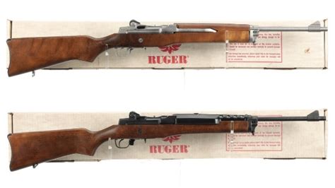 Two Ruger Mini 14 Semi Automatic Rifles With Boxes Guns And Military Artifacts Rifles Online