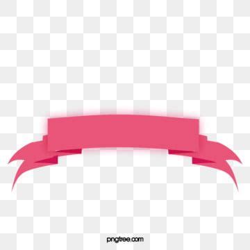 Pink Banners PNG Transparent Cartoon Pink Banner Illustration