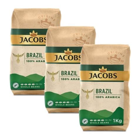 JACOBS Origins Brazil Bright Rounded Arabica 3 X 1 Kg Kawa Ziarnista