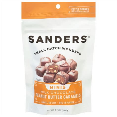 Sanders® Milk Chocolate Crunchy Peanut Butter Caramel Mini Bites 3 75 Oz Kroger