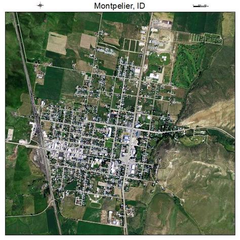 Aerial Photography Map of Montpelier, ID Idaho