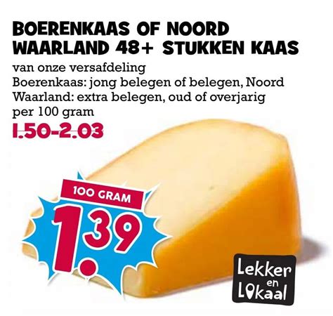 Boerenkaas Of Noord Waarland 48 Stukken Kaas Aanbieding Bij Boon S Markt