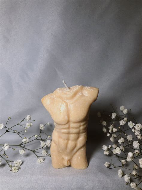 Torso Candles Male Body Shape Candle Soy Wax Candle Beeswax Etsy