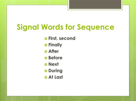 Ppt Patterns Of Organization And Signal Words Powerpoint Presentation Id 1412815