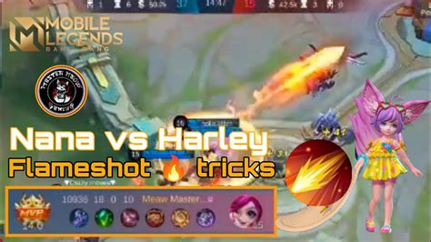 Mlbb Nana Vs Harley How To Use Flameshot 🔥 Like A Pro