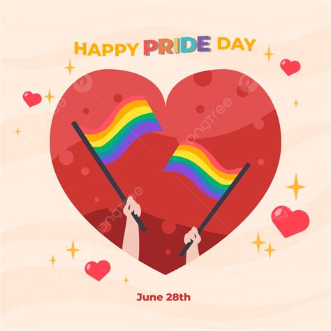 Happy Pride Day With Rainbow Concept Design Wallpaper And Background