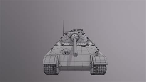 Panther F Tank - 3D Model by Kostiantyn Chudak