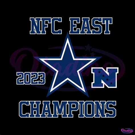 NFC East Champions 2023 Dallas Cowboys Svg