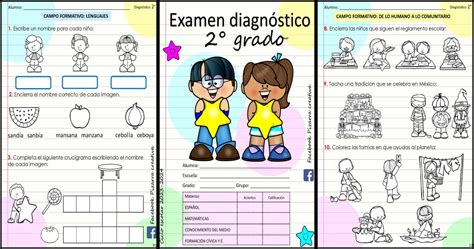 Examen Diagnostico Segundo Grado Contestado Respuestas