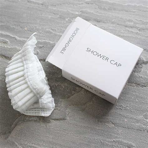 Hotel Shower Cap White Box Amenities Out Of Eden