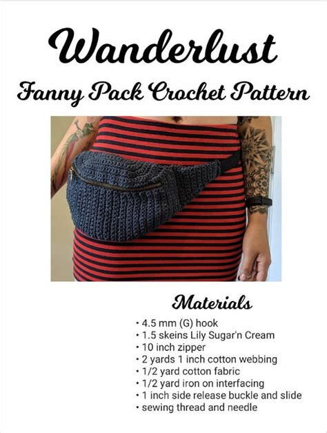 Wanderlust Fanny Pack Crochet Pattern - Etsy