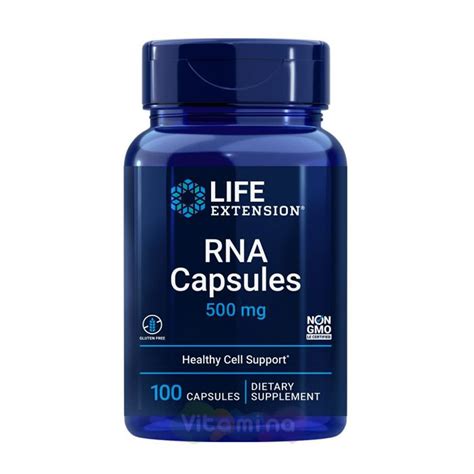 Life Extension Рибонуклеиновая кислота RNA Capsules 500 мг, 100 капс ...