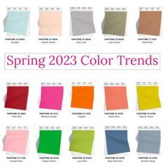 Pantone 2023 New York Color Palette in 2022 | Color trends fashion ...