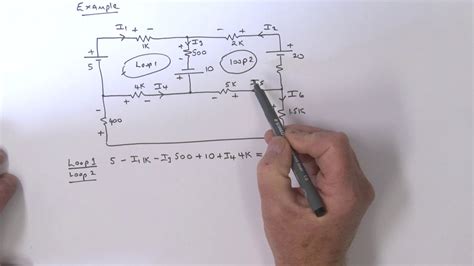 Ohm S Law And Kirchhoff S Laws Example Youtube