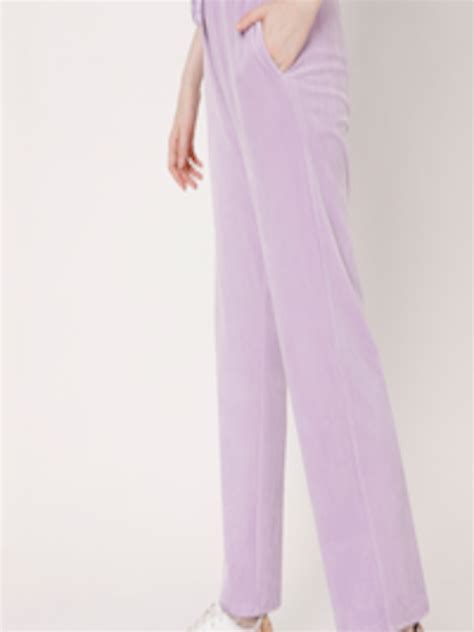 Buy Vero Moda Women Lavender Solid Track Pants Track Pants For Women