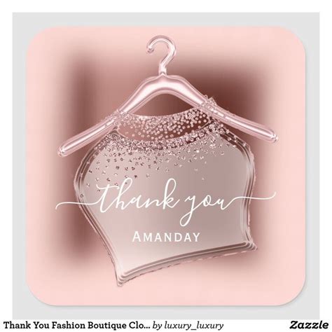 A Thank You Tag Hanging On A Hanger