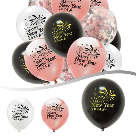 LOT DE 50 Ballons 2024 Ballons Du Nouvel An Ballons Du Nouvel An EUR 18