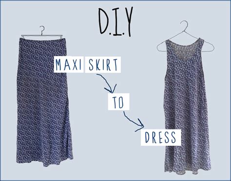 Allurescent DIY Turn A Maxi Skirt Into A Dress In 3 Easy Steps