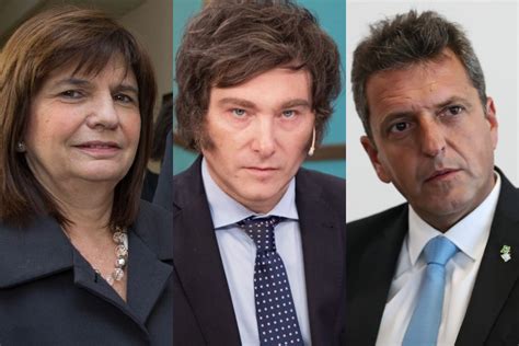 Bullrich Y Massa Los Principales Rivales De Milei En Las Elecciones En