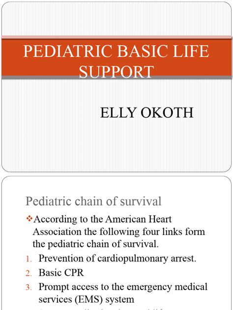 Pediatric Basic Life Support Pdf Cardiopulmonary Resuscitation